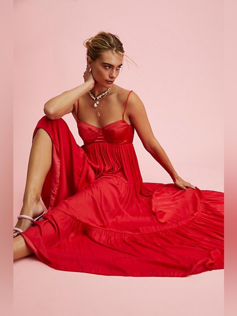 New Free People Freya Maxi Dress Size M - Picture 2 of 9